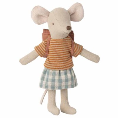 Maileg Tricycle mouse, Big sister with bag